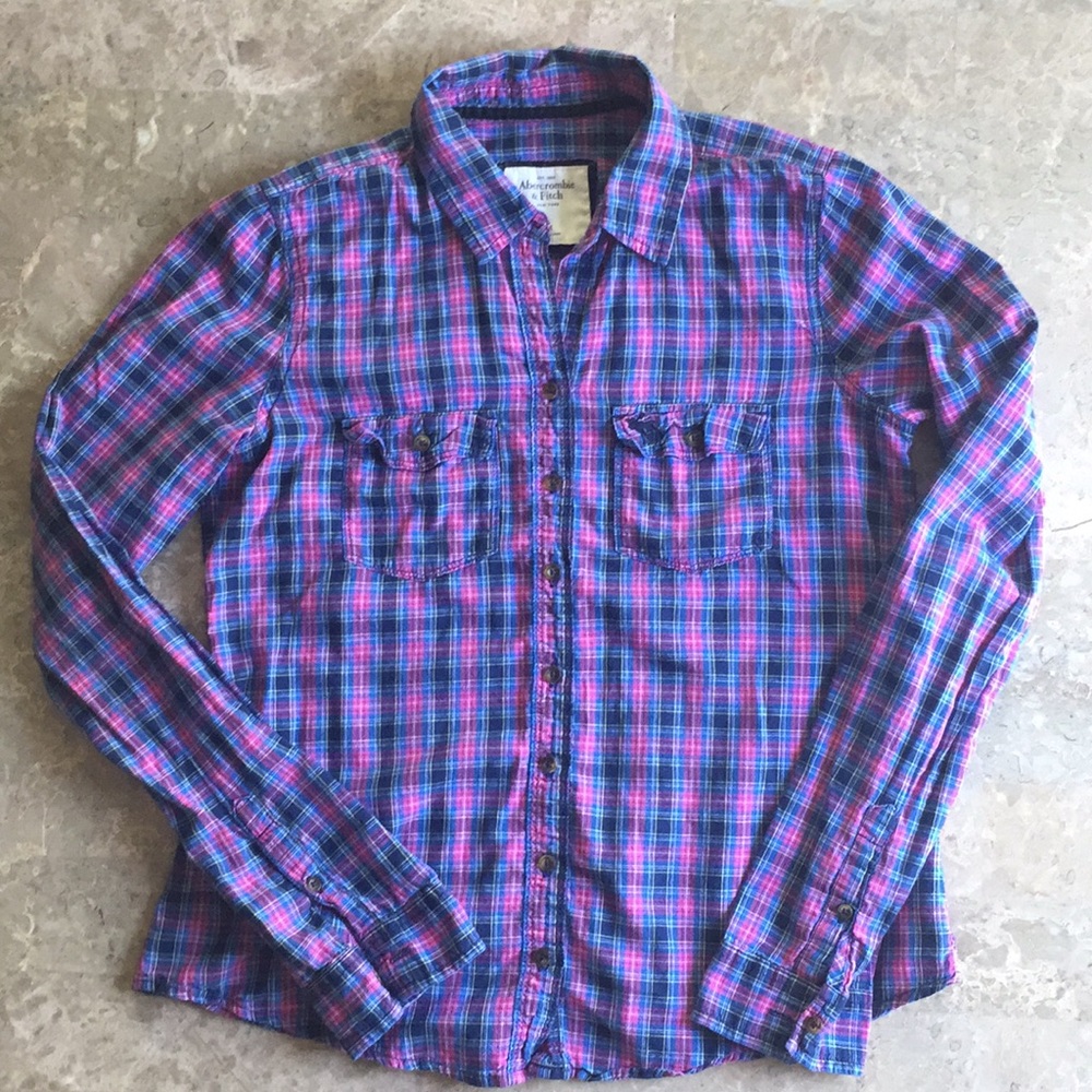 Abercrombie & Fitch Plaid Button Down Shirt
